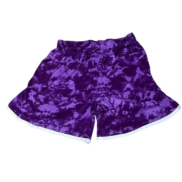 Under Armour Heat Gear Loose Women’s Shorts Large Purple Athletic Sports Gym - Picture 3 of 7